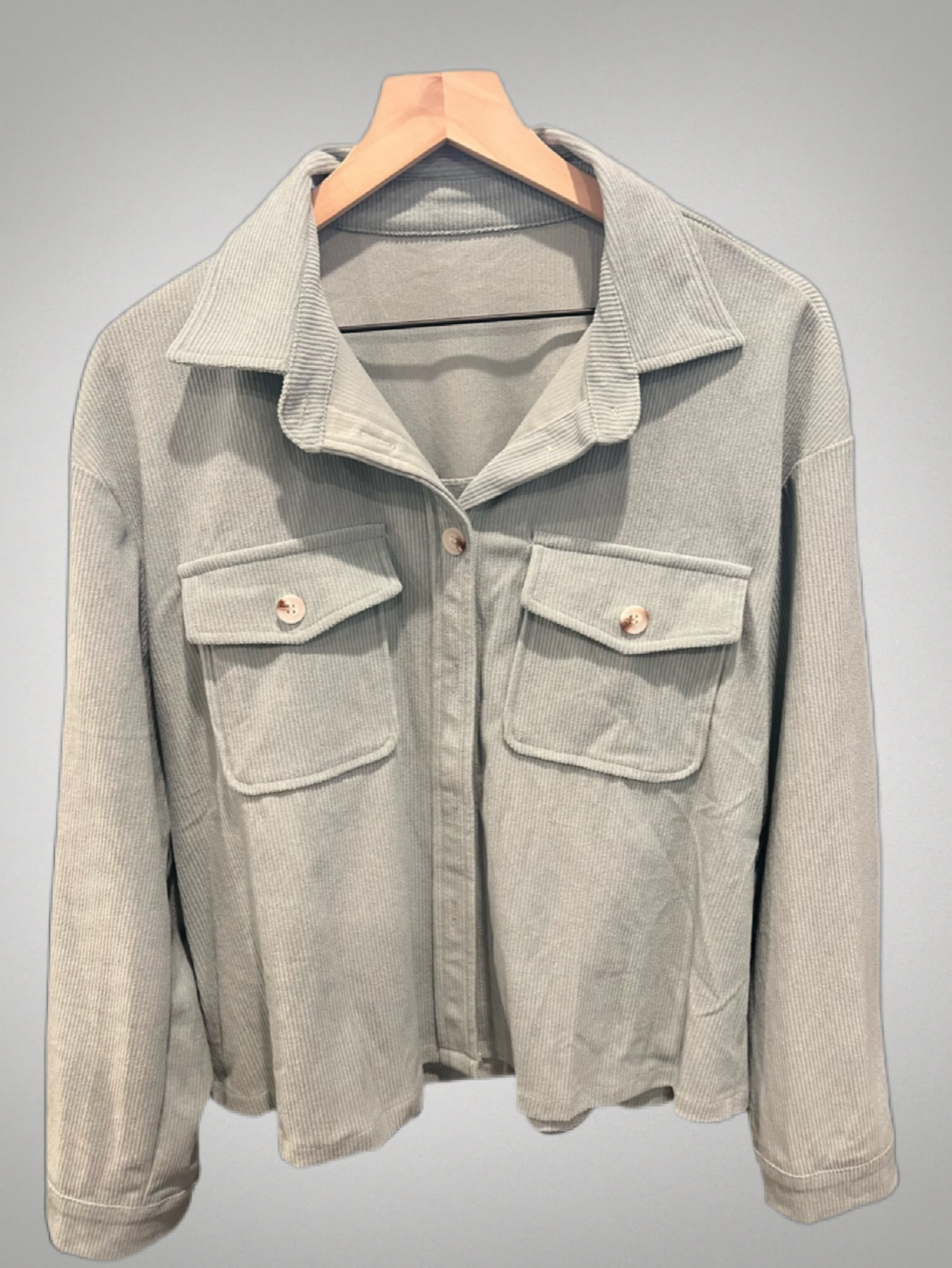 Mint corduroy top